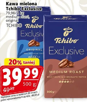 Kawa mielona Tchibo Exclusive medium roast original promocja w Prim Market