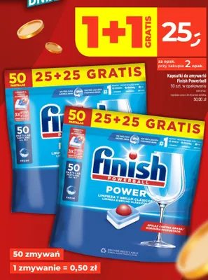 Kapsułki do zmywarki Finish Powerball All in 1 promocja w Dealz