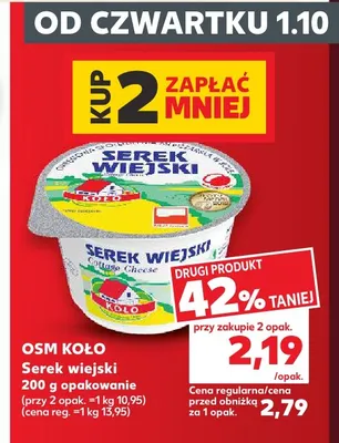 Serek wiejski OSM Koło promocja w Kaufland