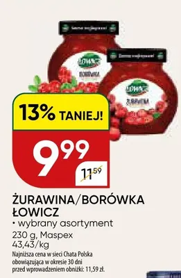 Żurawina/borówka promocja w Chata Polska