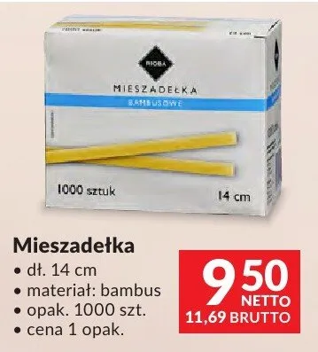 Mieszadełka bambusowe 14cm promocja w Makro