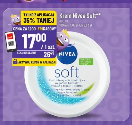 Krem Nivea Soft promocja w POLOmarket