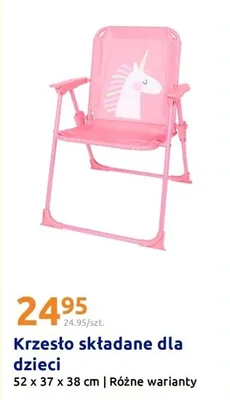 Krzesło składane dla dzieci promocja w Action