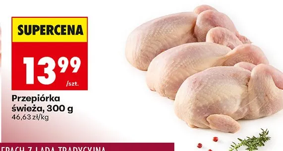 Przepiórka świeża promocja w Biedronka