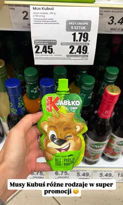 Mus Kubuś Jabłko Banan promocja w Dino