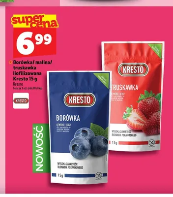 Truskawka liofilizowana Kresto promocja w TOPAZ