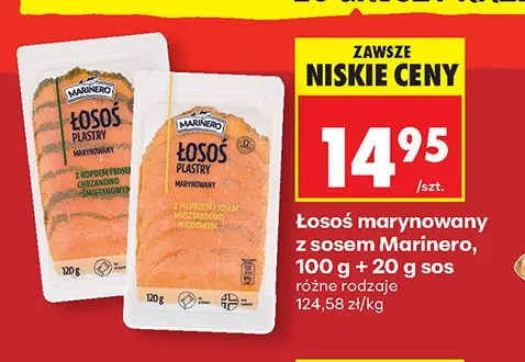 Łosoś marynowany z sosem Marinero promocja w Biedronka