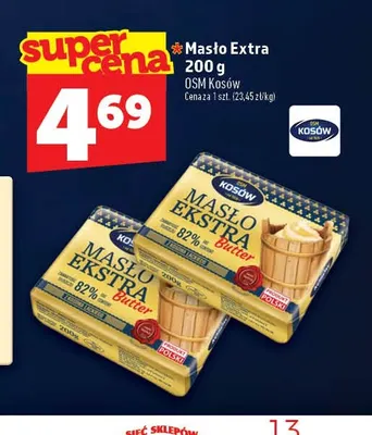 Masło Extra OSM Kosów promocja w TOPAZ