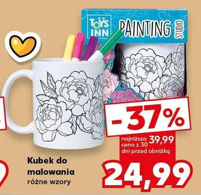 Kubek do malowania Toys Inn promocja w Kaufland