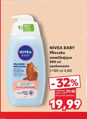 Mleczko nawilżające Nivea Baby promocja w Kaufland