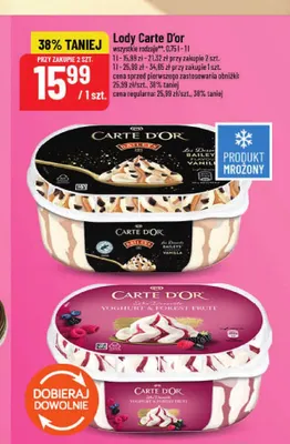 Lody Carte D'Or Baileys promocja w POLOmarket