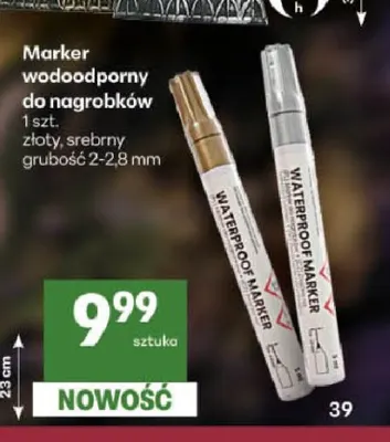 Marker wodoodporny do nagrobków promocja w Delikatesy Centrum