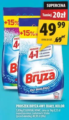 Proszek Bryza 4w1 biały promocja w Arhelan