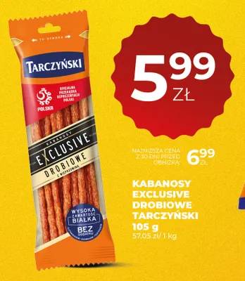 Kabanosy Exclusive drobiowe Tarczyński promocja w Duży Ben