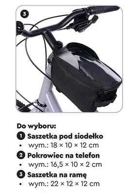 Saszetka rowerowa na ramę promocja w Biedronka