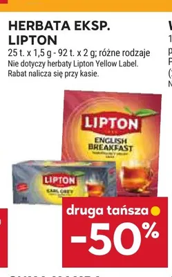 Herbata ekspresowa Lipton promocja w Stokrotka