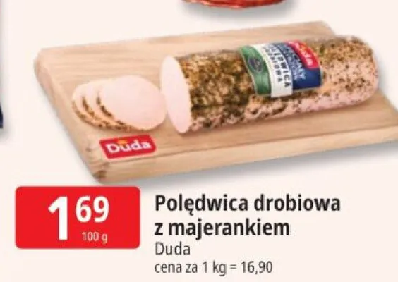 Polędwica drobiowa z majerankiem Duda promocja w Leclerc