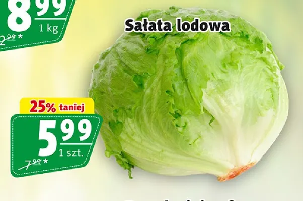 Sałata lodowa promocja w Prim Market