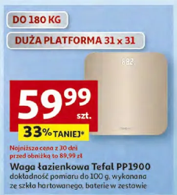 Waga łazienkowa Tefal PP1900 promocja w Auchan