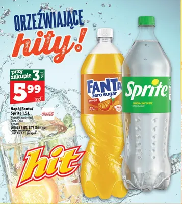 Napój gazowany Sprite promocja w TOPAZ