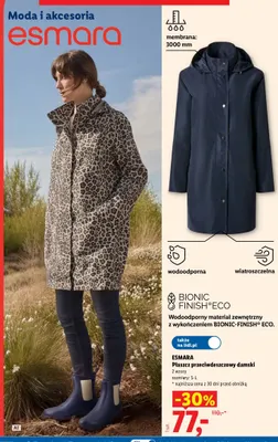 Płaszcz przeciwdeszczowy damski Esmara promocja w Lidl