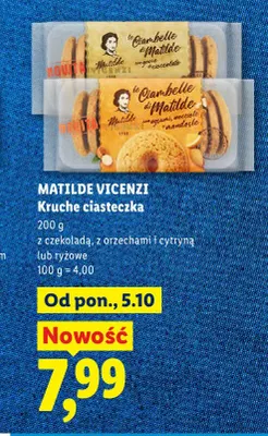 Kruche ciasteczka z czekoladą Matilde Vicenzi promocja w Lidl
