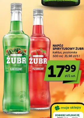 Napój spirytusowy Żubr poziomka promocja w Euro Sklep