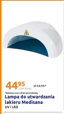 Lampa do utwardzania lakieru Medisana UV i LED promocja w Action