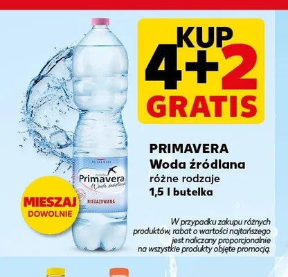 Woda źródlana Primavera promocja w Kaufland