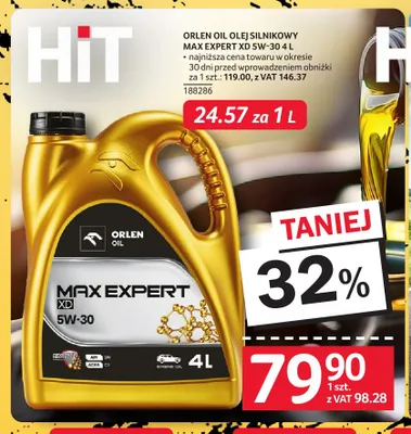 Olej silnikowy Max Expert Xd 5W-30 Orlen Oil promocja w Selgros