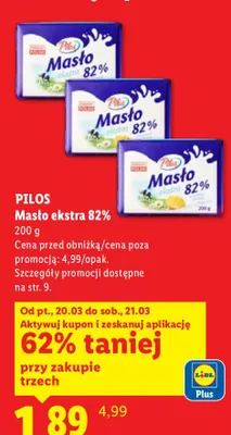 Masło ekstra 82% promocja w Lidl