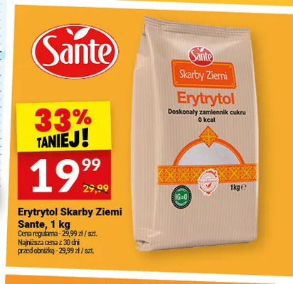 Erytrytol Skarby Ziemi Sante promocja w Twój Market