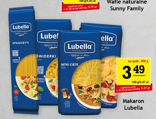 Makaron Świderki Lubella promocja w Gram Market