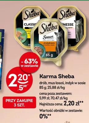 Karma Sheba drób promocja w Żabka