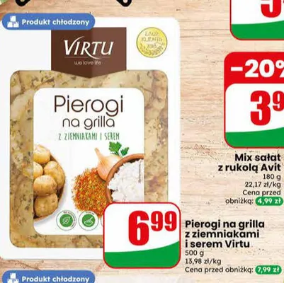 Mix sałat z rukolą Avit FreshLine promocja w Dino