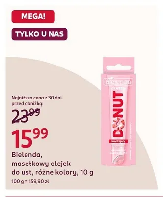 Masełkowy olejek do ust Bielenda Glazed Donut promocja w Rossmann