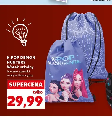 Worek szkolny K-Pop Demon Hunters promocja w Kaufland