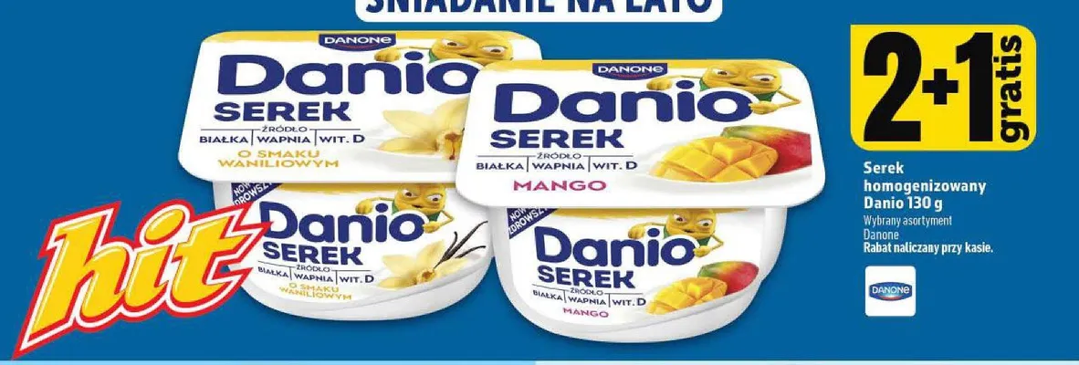Serek homogenizowany Danio o smaku mango promocja w TOPAZ