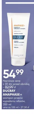 Szampon przeciw wypadaniu włosów Anaphase+ Ducray promocja w Super-Pharm