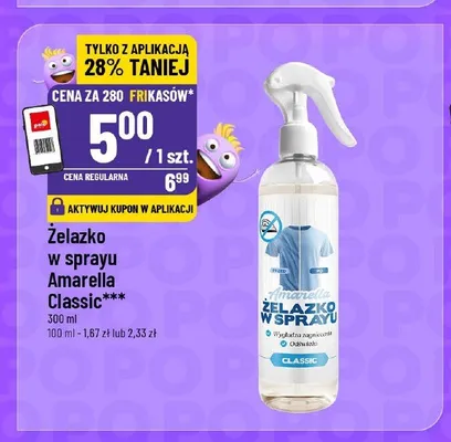 Żelazko w sprayu Amarella Classic promocja w POLOmarket