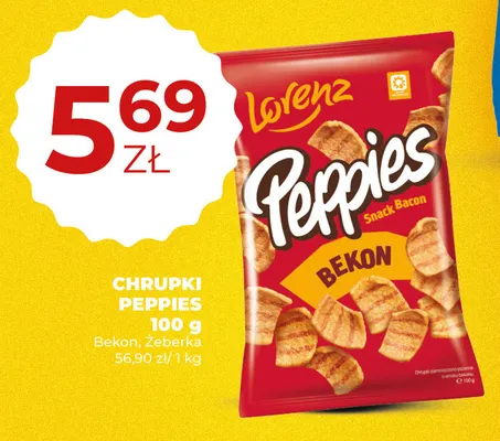 Chrupki Peppies bekon Lorenz promocja w Duży Ben