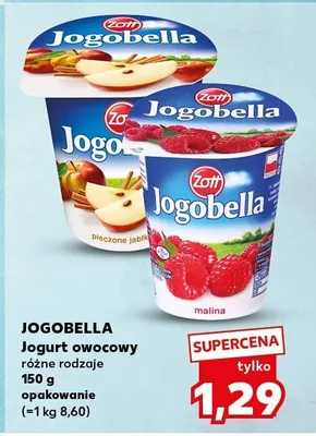 Jogurt owocowy Jogobella różne rodzaje Zott promocja w Kaufland