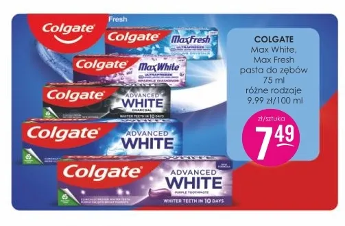 Pasta do zębów Max Fresh Colgate promocja w Drogerie Jasmin