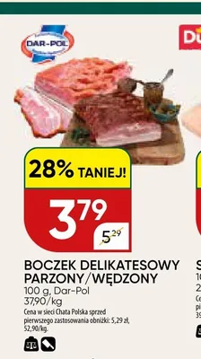 Boczek delikatesowy parzony Dar-Pol promocja w Chata Polska