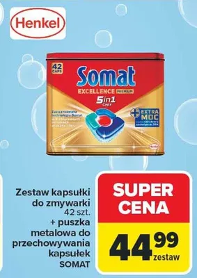 Zestaw kapsułki do zmywarki + puszka metalowa do przechowywania kapsułek promocja w Carrefour Market