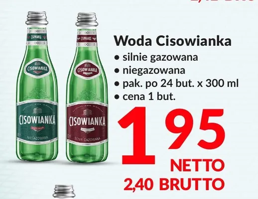 Woda niegazowana Cisowianka 24-pak 300 ml promocja w Makro