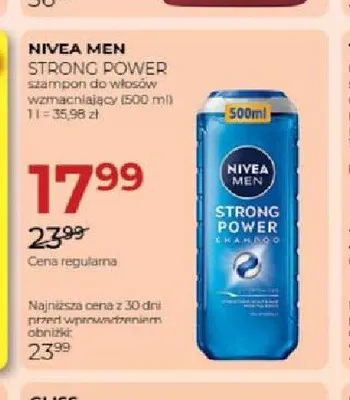 Szampon do włosów wzmacniający Nivea Men Strong Power promocja w Drogerie Jawa
