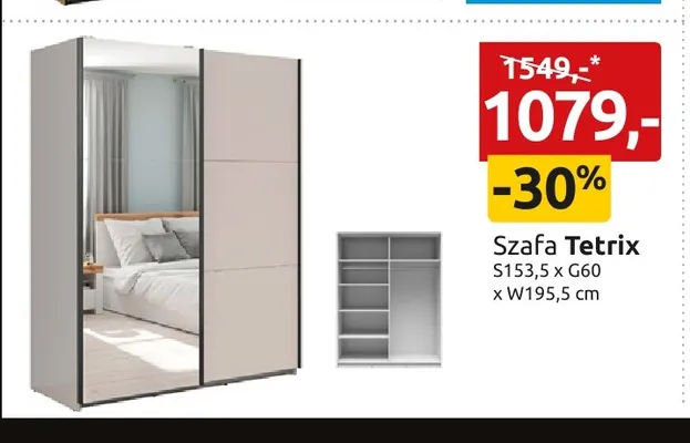 Szafa Tetrix promocja w Black Red White