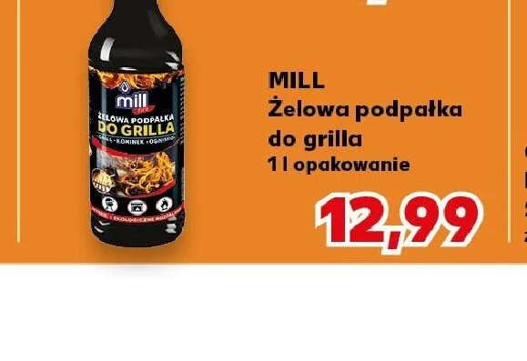Żelowa podpałka do grilla MILL promocja w Kaufland