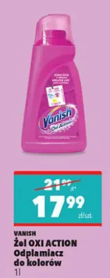 Odplamiacz w żelu Oxi Action do kolorów promocja w Biedronka